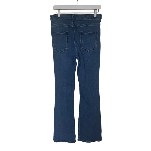 Pilcro Dark Blue Flare Jeans - Picture 2 of 13